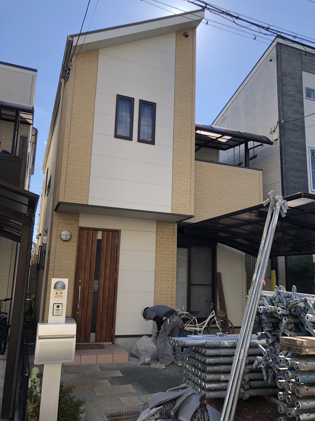 羽曳野市O様邸 足場組完了｜進捗状況のご紹介