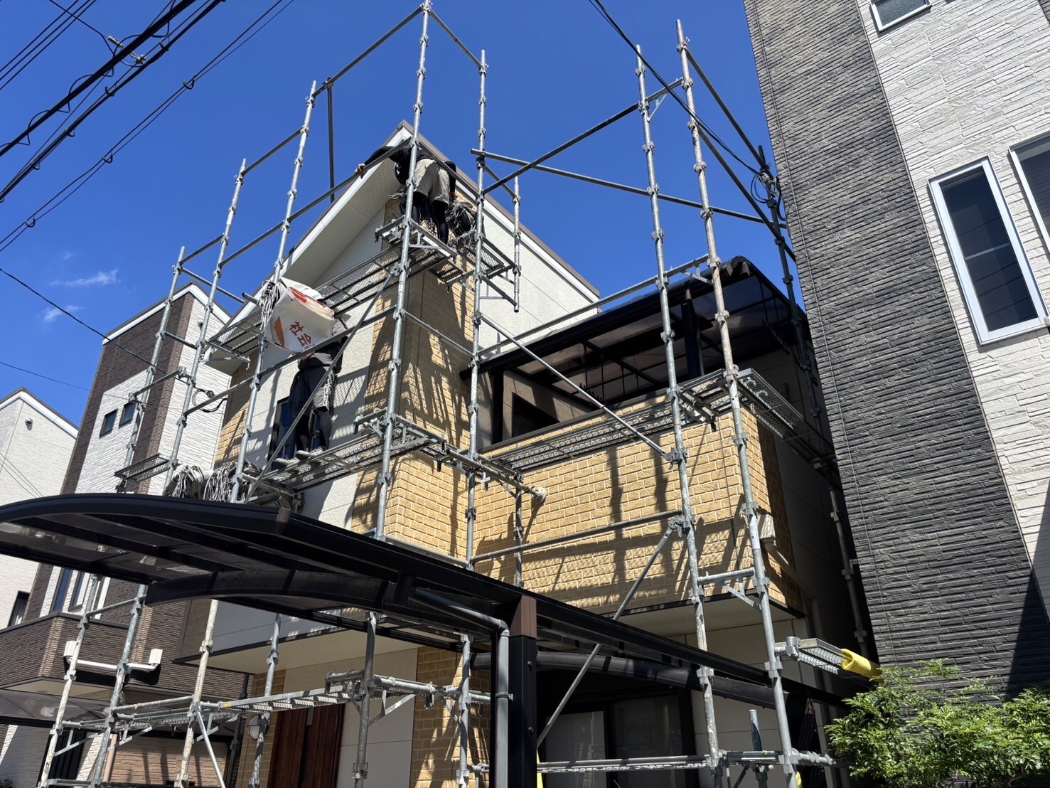 羽曳野市O様邸 足場組完了｜進捗状況のご紹介