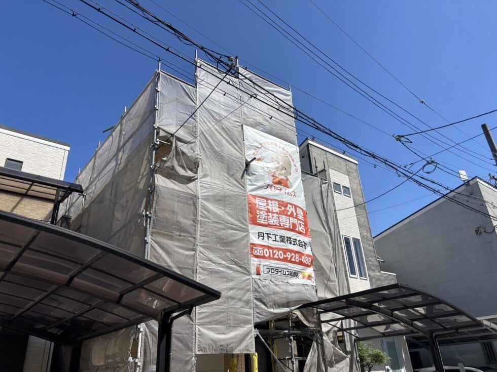 羽曳野市O様邸 足場組完了｜進捗状況のご紹介